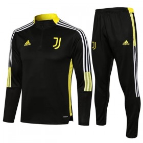 Juventus Sudadera De Entrenamiento Trajes 2022/23 Negra Quarter-Zip - Niño